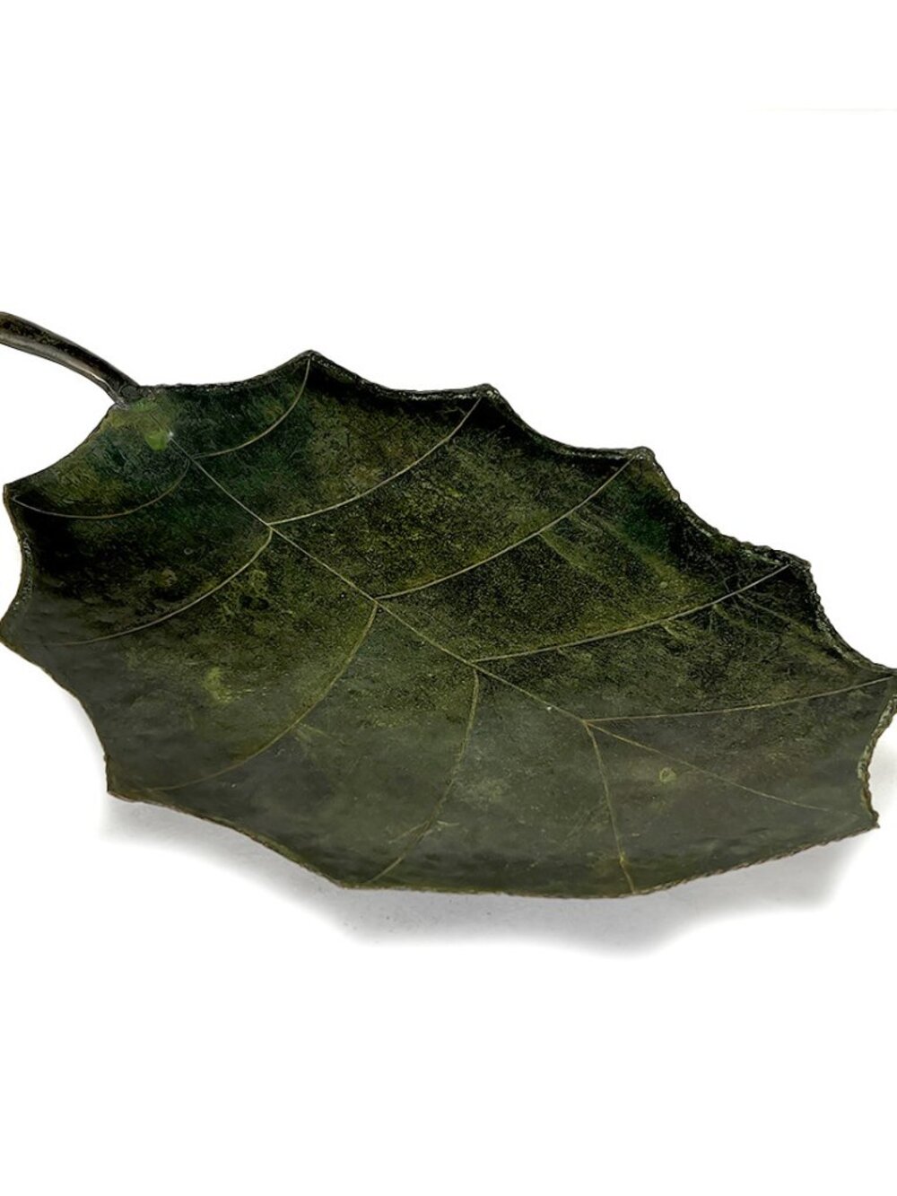 Vintage Metal Leaf Decorative Serving Tray